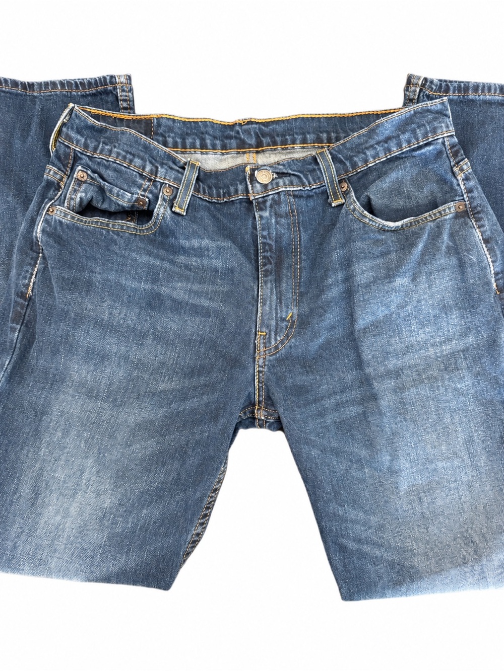 Levi’s 569 Jeans Loose Straight Fit Medium Wash Stretch Denim 33x32 / 32x29.75